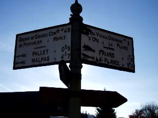 Direction Malpas depuis Oye et Pallet